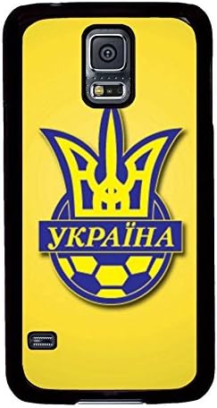 S5 Case, Galaxy S5 Case, Customize Ukraine Football Logo Samsung Galaxy S5 Hard PC Plastic Black Case Protective Shockproof Case Cover for New Galaxy S5