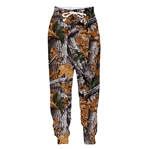 Pantalon de sport long ample camouflage 3D contre les frottements 3XL