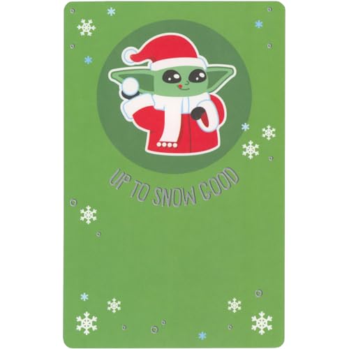 American Greetings Grogu/Baby Yoda Wearing Santa Suit and Throwin...
