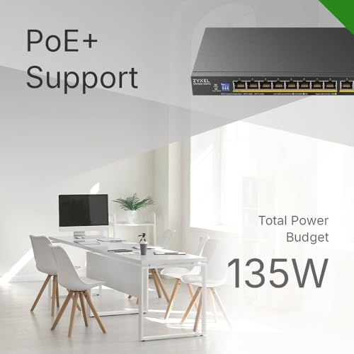 Image of Zyxel 16 Port Network Ethernet Switch | Unmanaged | PoE+ | GS1100-16EPS