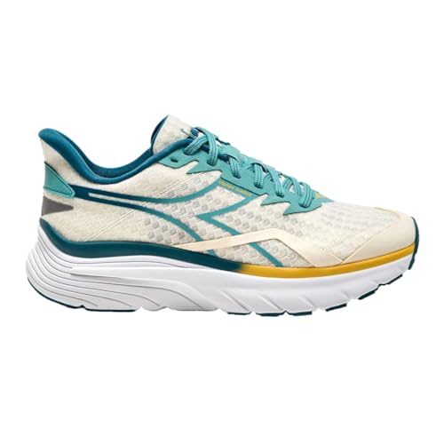  Diadora Sneaker Donna Equipe Nucleo in Colore Bianco Verde Acqua, 39