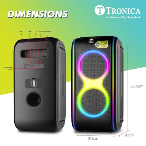 TRONICA Store TRONICA 6.5" Thunder Rowdy PartyPal 50W Speaker - Image 5