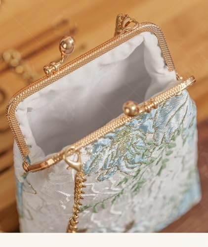 Chinese imitation Song brocade brocade mouth gold bag coin wallet women's phone bag2