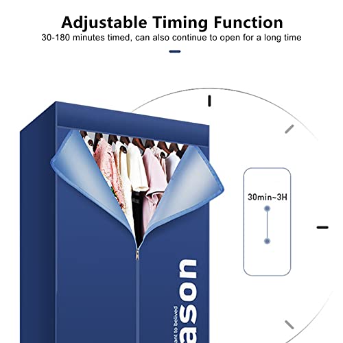OYhmc 1500W Electric Clothes Dryer, Electric Heated Clothes Airer Dryer Rack, Household Dryer Dustproof Cloth, Energy-Efficient,with 180min Adjustable Timer - Image 3