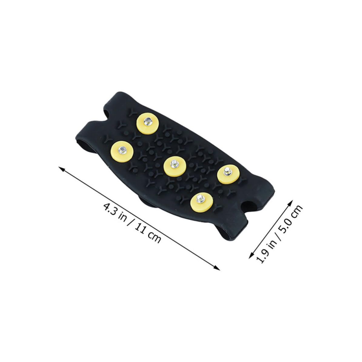 Alasum Cubiertas Antideslizantes para Zapatos Hombres Pinzas de Escarcha TPE, 2 Pares, Firme Agarre para Senderismo y Caminata en Invierno