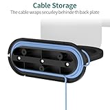 PlusAcc Wall Mount for Studio & Show 10 & Homepod - Holder Stand for Speaker with Cable Management (Black) - Image 4