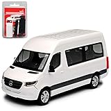 Das Fahrzeug ist ca 7 cm lang Mercedes-Benz Sprinter CS30 W907 W910 Transporter Personen Weiss 3. Generation Ab 2018 Bausatz Kit H0 1/87 Herpa Modell Auto