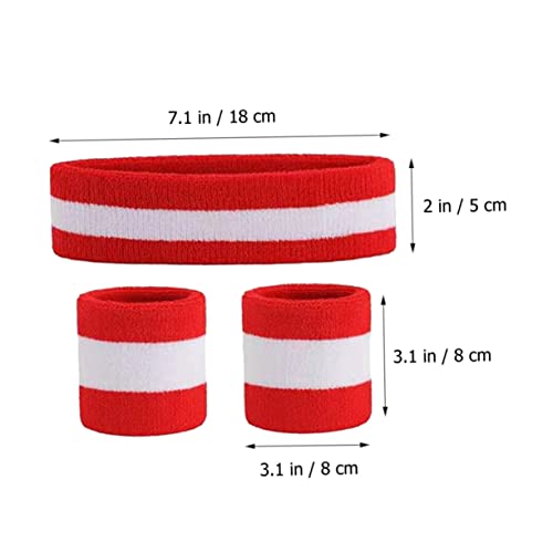 NOLITOY 2 Conjuntos Pulseira de pulseira esportiva faixa de cabelo esportivo faixa cabelo esportiva