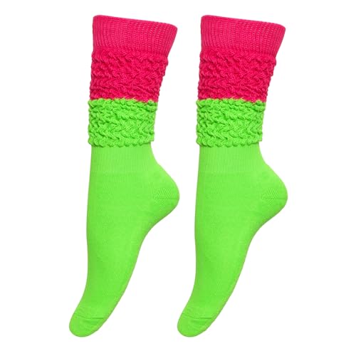 Image of Gvhntk Slouch Socks Women 80s 90s Scrunch Socks Extra Long Slouchy Sock Knee High Sock