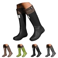 Ladies' Wellington Boots Knee High Boots Wide Fit Waterproof Stylish Gardening Wellington Boot Waterproof Antislip Wide Fit Wellies Lightweight Fashion Muck Comfortable Walking Rain Boot