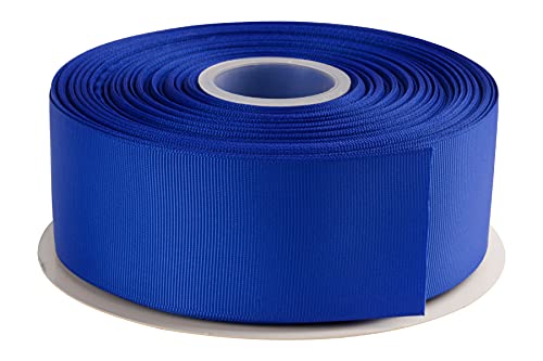 AVANAVA 50mm Wide Grosgrain Ribbon - 45 Meters, Ideal for Gift Wrapping Hair Bows, Home Decor, Flower Arrangement (352-Classic Blue)