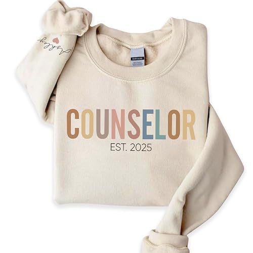 Personalized Counselor Sweatshirt, Custom Mental Health Therapist Shirt, Therapy Gift, Gift for Social Worker