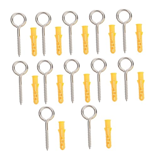 ULTECHNOVO Ganci Per Appendere Amache Bulloni Ad Occhiello in Acciaio Inox 304 Viti Ganci Per Cemento Per Impieghi Gravosi