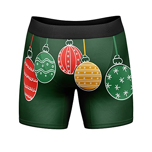 Crazy Dog T-Shirts Mens Check out my Balls Boxers Funny Christmas Ornament Underwear for Guys2