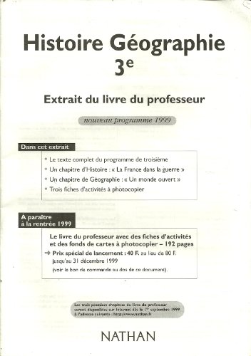 Histoire-geographie 3e