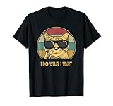 Retro I do what I want cat funny cat lover T-Shirt