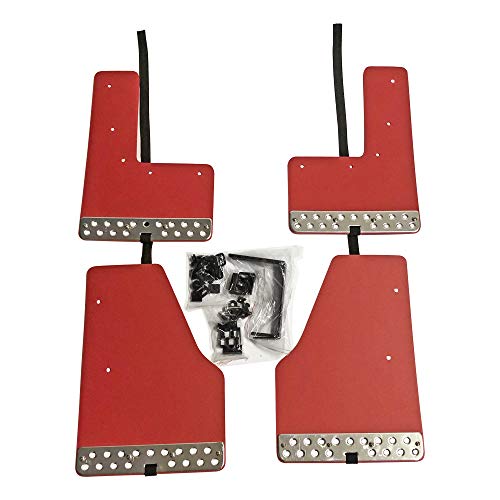 NV350キャラバン E26 前期 後期 マッドガード 4P EVA製 泥除け (レッド(赤))