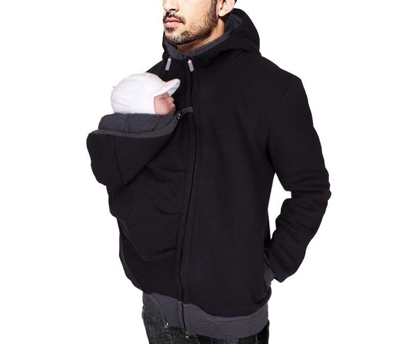 Shirt for dad and Baby Mens Baby Carrier Shirt Men's Fashion Hoodies & Sweatshirts Zipper Hoodie Fashion Sweatshirt