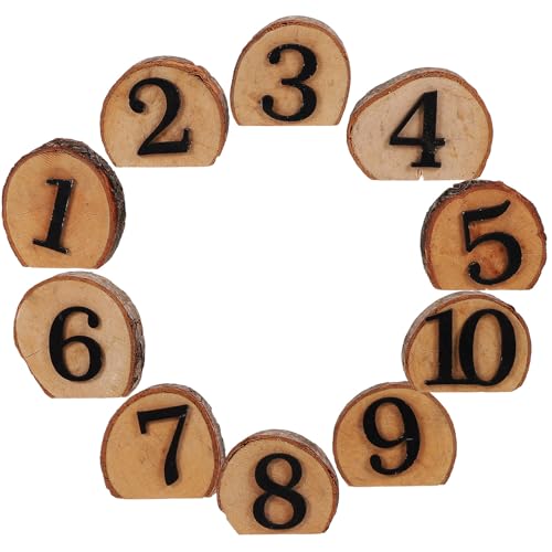 Numéros de Table Mariage en Bois de Boxwood Résistant LIFKOME
