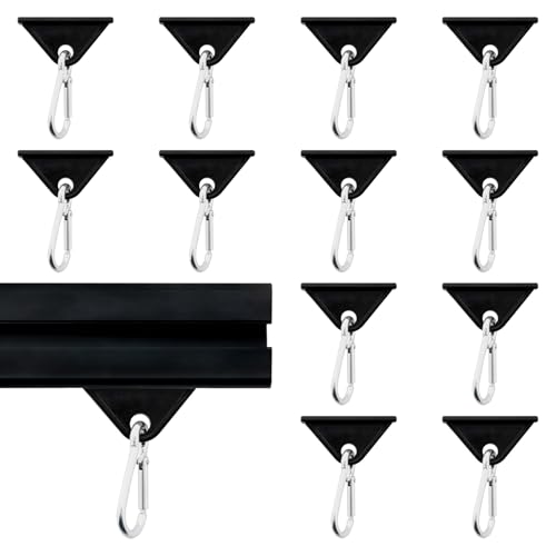 Image of 12 Pack 2020 Extrusion Sliding Hook for 20 Series T-Slot V-Slot Aluminum Extrusion Hardware Accessories Black