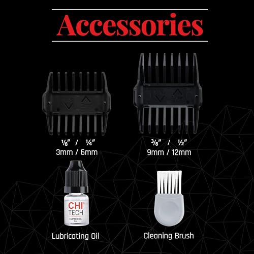 Cortapelos inalámbrico CHI Tech de agarre suave para perfilar tu barba y cabello en casa 6