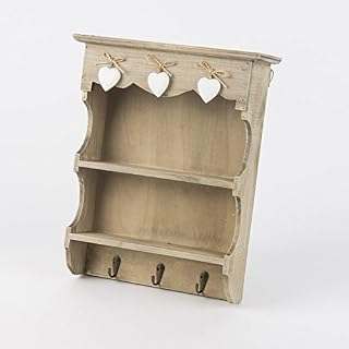 Sass & Belle Ashley Farmhouse Wall Display Unit With Hooks