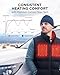InoKraft Men Heated Vest with Battery Pack, Lightweight Quilted Vest (Charger Cable Included), Black, XL