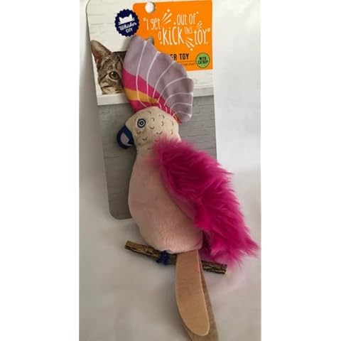 *I Get A Kick Out of This Toy* Cockatiel Kicker Toy with Catnip Cover