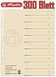  Herlitz 10840205 Trennblatt A4, Manilakarton, 180 g/qm, chamois (3 x 100 Blatt)