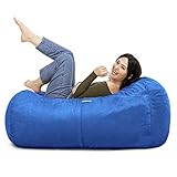 Jaxx Sofa Saxx Bean Bag Lounger, 4-Feet, Blueberry