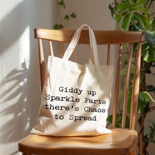 Bolsa tote con texto humorístico para mujer miniatura 6