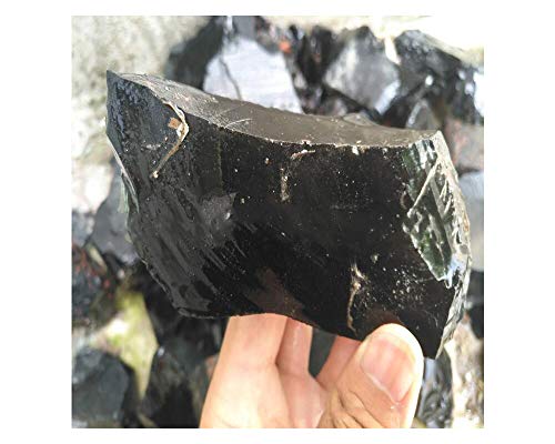 Obsidian Rough Rocks Natural Healing Crystal Gemstones For Arts, Crafts, Tumbling, Cabbing, Polishing, Wire Wrapping, Wicca And Reiki Crystal Healing 1 Large Piece 500 Grams (Obsidian) #TOP2
