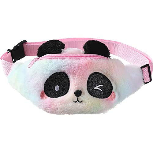 Ericetion Femmes Girnes Enfants Moelleux Panda Flou Ou Ours Fanny Pack Pack Pack Crossbody Bourse Poitrine Bum Ceinture Cover