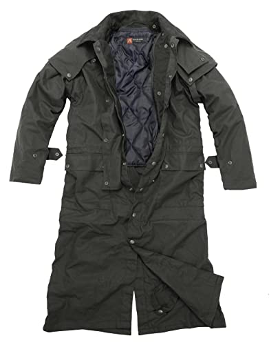 Kakadu Traders Australia Herren Regenmantel Öl-Mantel Wachsmantel,...