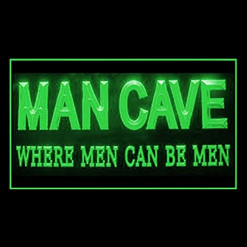 230140 Where Men can Be Men Funny Quotes Man Cave Display LED Light Sign
