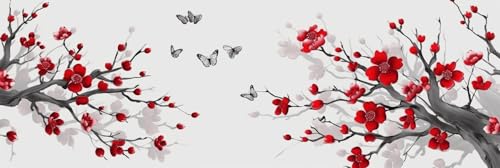 Kit Diamond Painting Papillon 60x180cm, Peinture Broderie Diamant 5D Grand Format