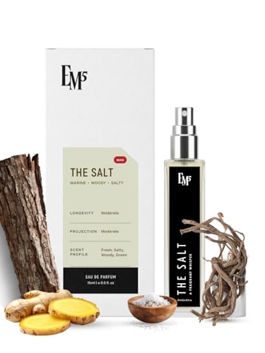 Image of EM5 The Salt EDP Perfume for Men | Marine Woody Salty Aromatic Fragrance | Strong and Long-Lasting Eau De Parfum Spray | Luxury Gift for Him 15ml