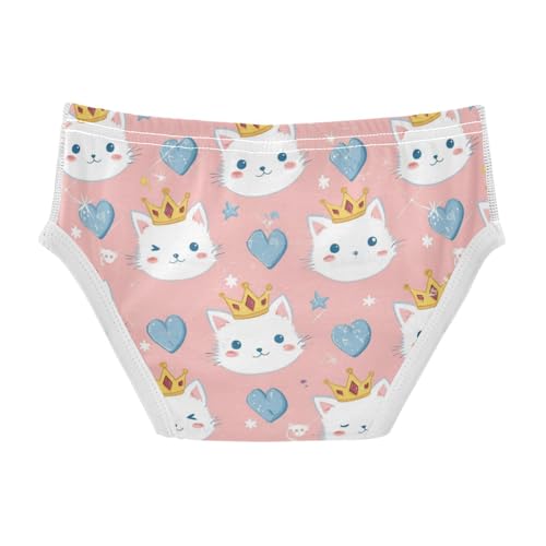 Wusikd Princess Cats Boys' Underwear Cotton Cute Boys Briefs Soft Toddler Underwear 2T2