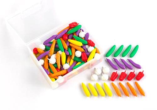 EdX Education Vegetable Counters Toy, Multicolor