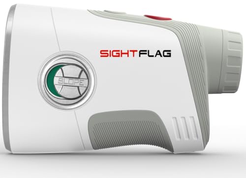 SIGHTFLAG GF2 Golf Rangefinder with Slope, 1300 Yards Laser Range Finder, 7.5X Magnification, Flag Pole Locking Vibration 0.3 Yard Accuracy, Rechargeable Magnetic Golf Accessories Gift for Men Women