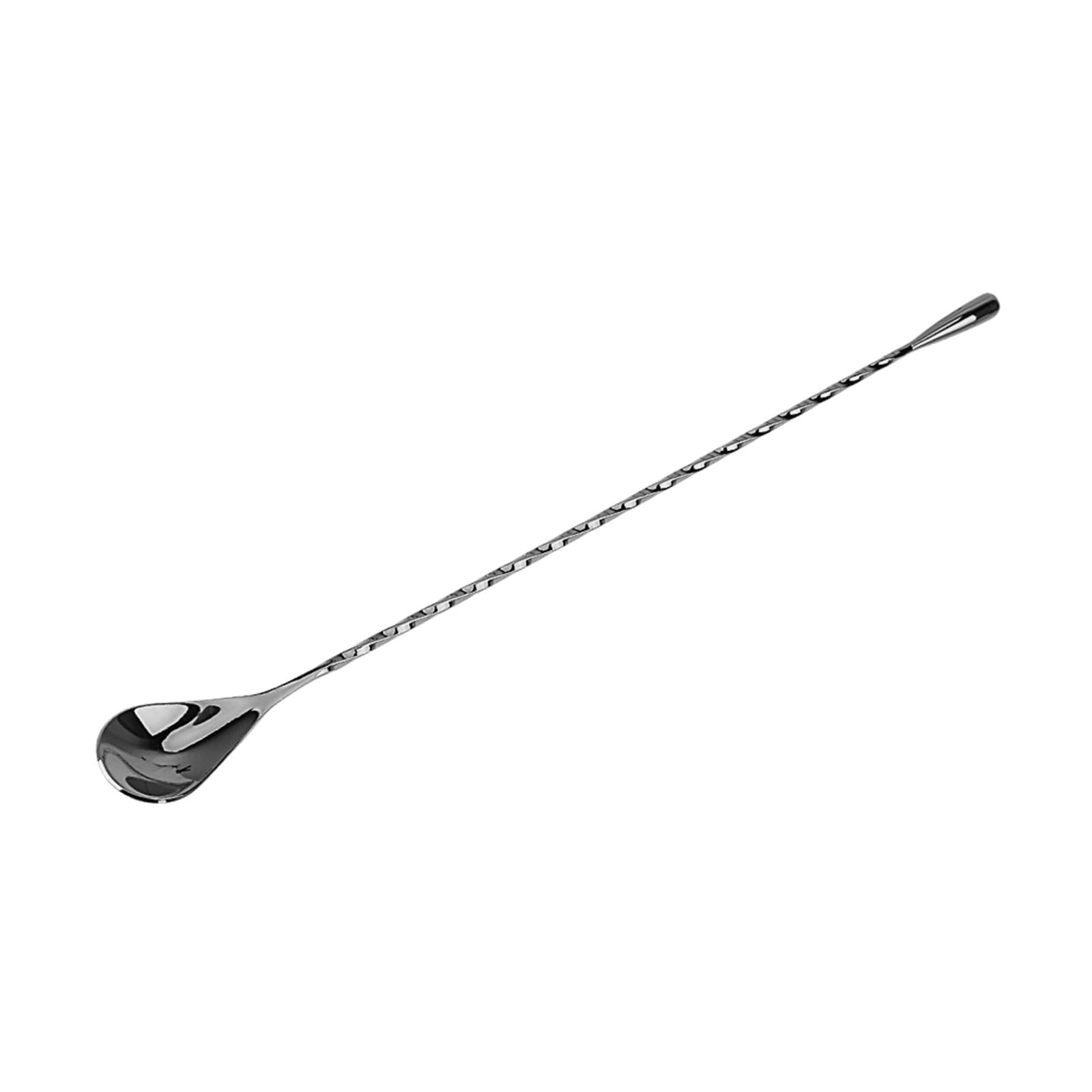 Cocktaillöffel in Tropfenform, 30/40 cm, gedrehter Bar-Rührlöffel für Schichtgetränke, 6 Stück