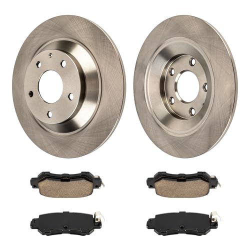 Image of KAX Rear Brake Kit, OE Brake Rotors and Ceramic Brake Pads | Fits Mazda CX-5 2013 2014 2015, Automotive Replacement Brake Kit