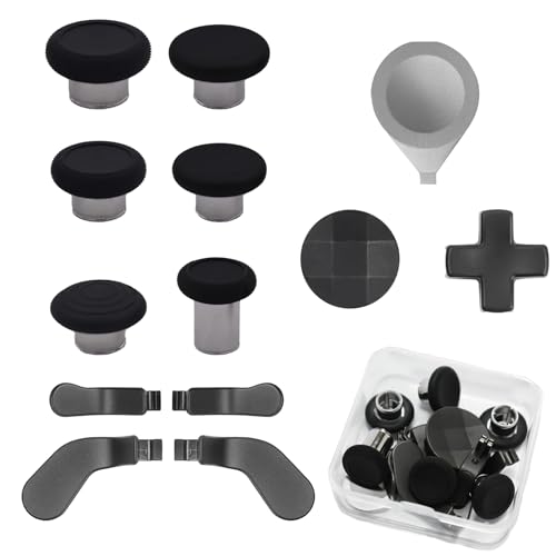 Image of 13 in 1 Elite Controller Paddles for Xbox Elite Series 2 Component Set for Xbox Elite Series 2 Core Controllers with 6 Metal Thumbsticks & Tool, 2 D-Pads, 4 Paddles (Black)