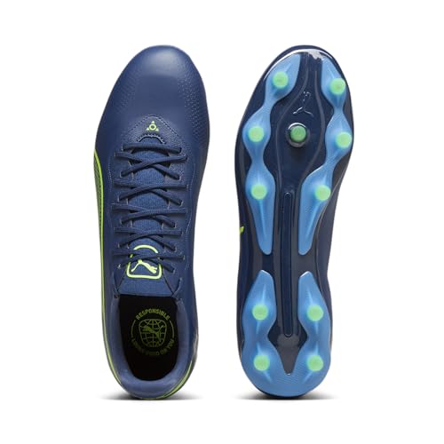 PUMA King Pro FG/AG Fußballschuh Herren blau/grün, 10 UK - 44.5 EU – Ansicht 6