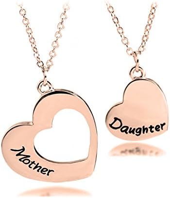 KUIYAI Mother Daughter Necklaces for 2 