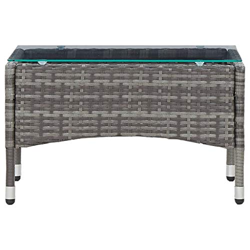 Susany Couchtisch Gartentisch Tisch Beistelltisch 60 x 40 x 36 cm aus wetterfestem Rattan ist pflegeleicht,Balkontisch… – Bild 6
