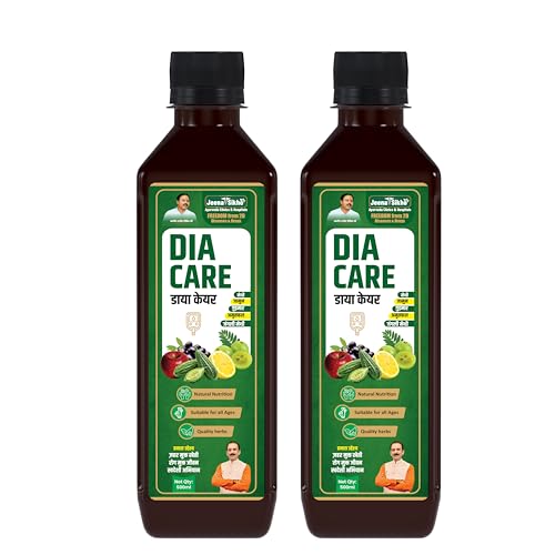 Image of Jeena Sikho Dia Care Juice | Ayurvedic Diabetes Care & Blood Sugar Support | Natural Herbal Juice for Diabetes and Manage Sugar Level, 500 ml, Pack of 2