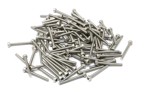 Image of iexcell 10 Pcs M3 x 28mm Thread Pitch 0.5 mm Stainless Steel 304 Hex Socket Head Cap Screws Bolts Kit