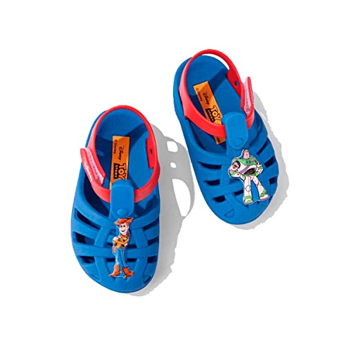 Sandália Disney Magic Aranha, Grendene Kids, Bebê Unissex, Azul/Vermelho, 20/21