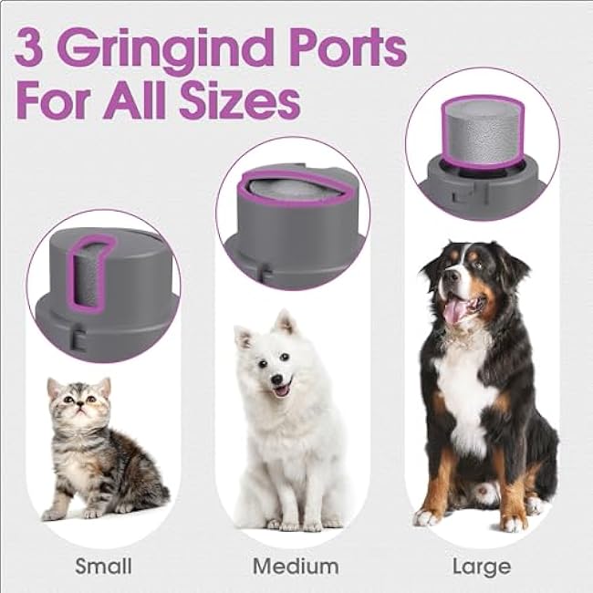 Cat Clippers Grooming Kit for Matted Hair -4 in 1 Low Noise Paw Trimmer Nail Grinder,Cordless Cat Shaver for Long Hair,Trimmer Also for Pet Hair Around Paws, Eyes, Ears, Face, Rump-WHfeOIrQ